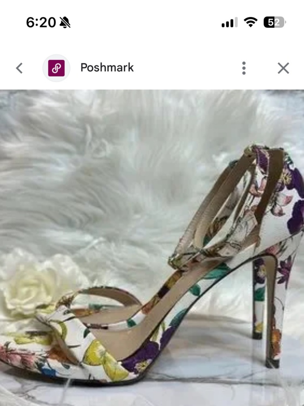 D brand Tropical Floral Ankle-Strap Heels - White Multi 7